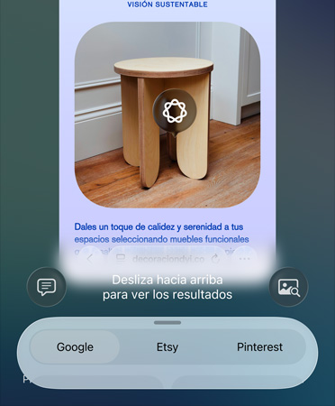 Funcionalidad Inteligencia Visual en uso