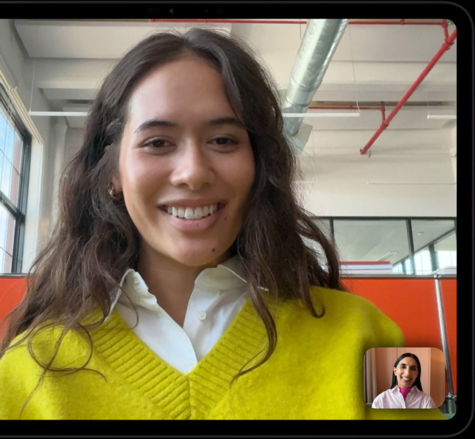 iPad Pro, landscape orientation, front exterior, space black colour, rounded corners, black display bezel, display showing AppleTV+ playing a scene from the Apple TV+ original film Highest 2 Lowest with ASAP Rocky as Yung Felon rapping into a microphone