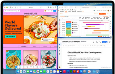 MacBook Air com várias apps abertas