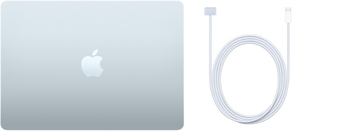 13‑inch MacBook Air en USB‑C-naar-MagSafe 3-kabel