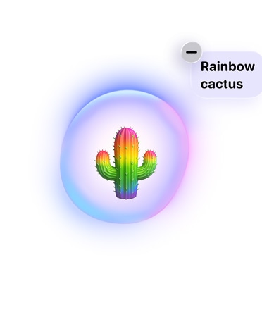 Egy Apple Intelligence-szel létrehozott Genmoji.
