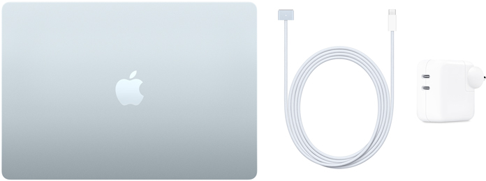 15-inch MacBook Air, USB-C to MagSafe 3 Cable and 35W Dual USB-C Port Power Adapter