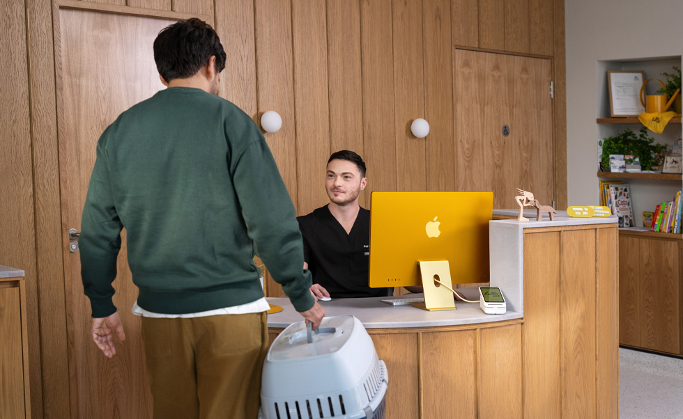 iMac rende la fase di accettazione facile e precisa.