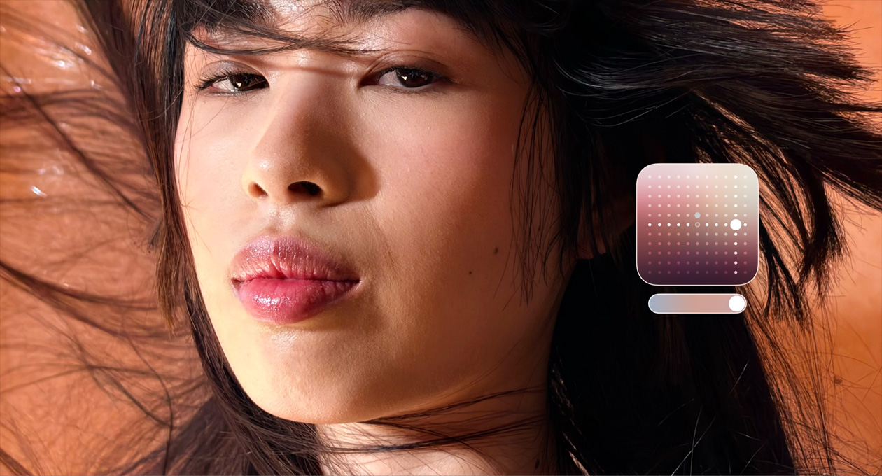 Foto einer Person, das mit dem Kamera Feature Fotografische Stile aufgenommen wurde